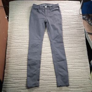 joe boxer juniors size 1 gray push up skinny pants stretch cotton jeans 28 waist